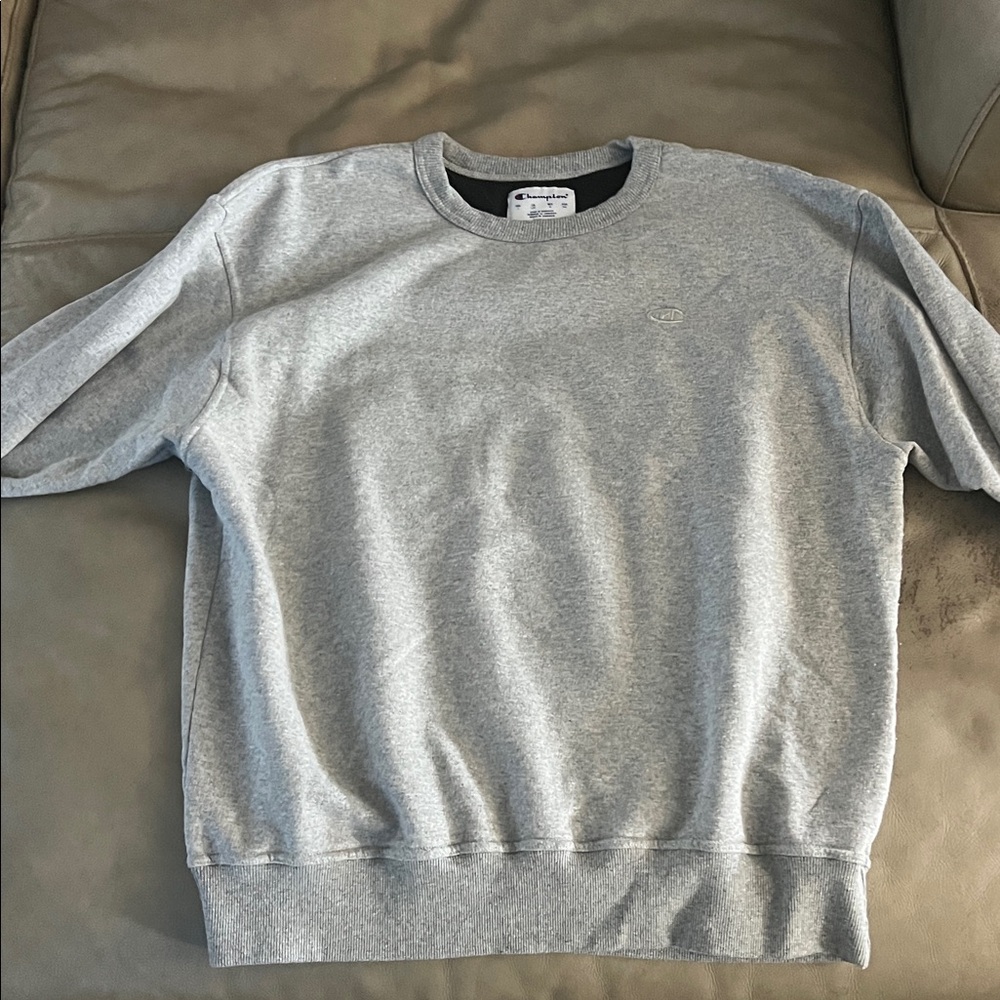 Champion Light Gray Crewneck Sweater
